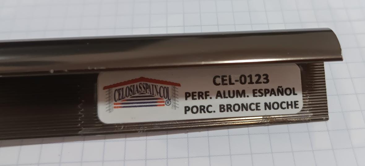 0123 PERFIL ALUMINIO